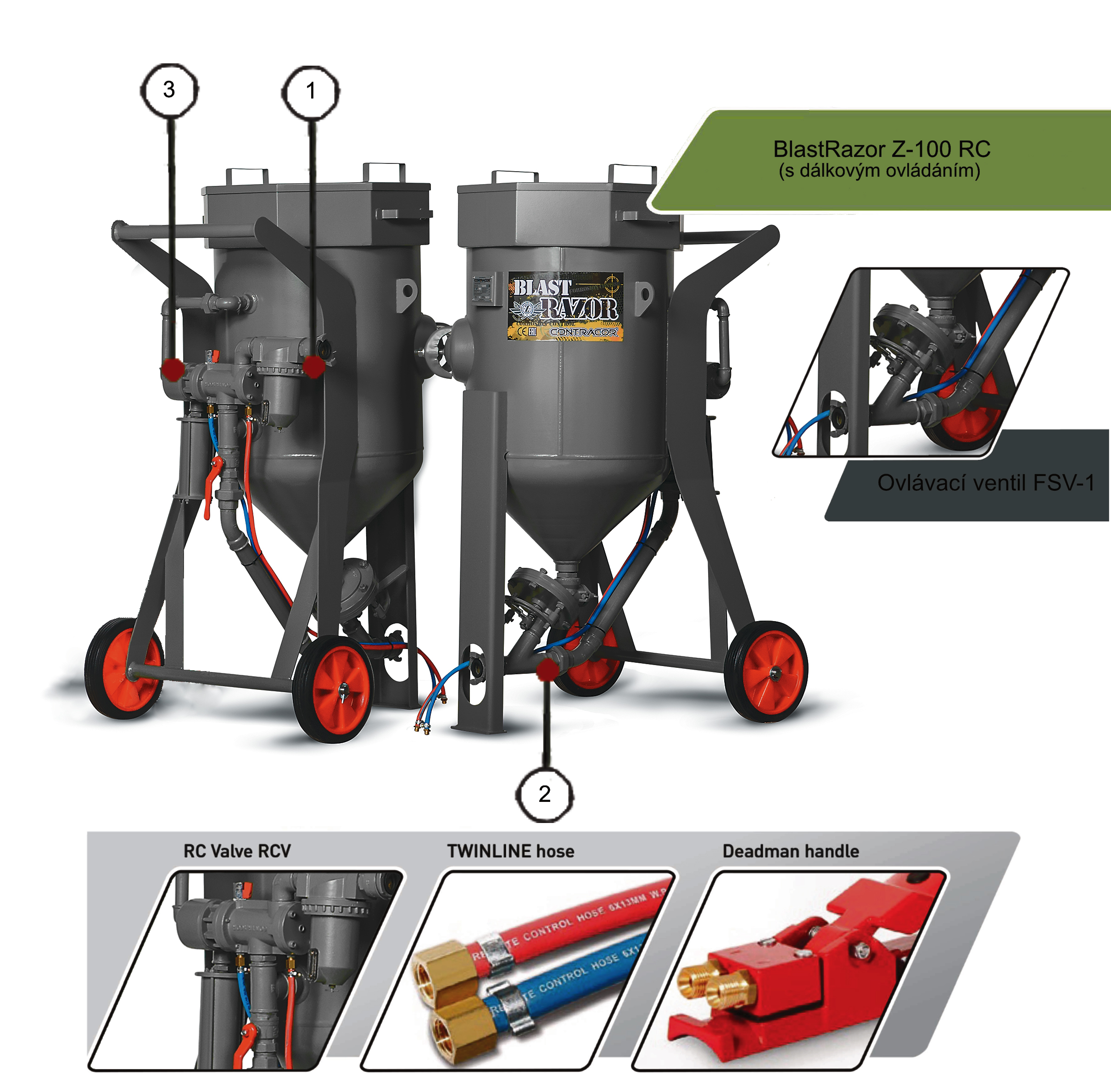 4.3MOBILNÍ TRYSKACÍ ZAŘÍZENÍ BLASTRAZOR Z-100RC